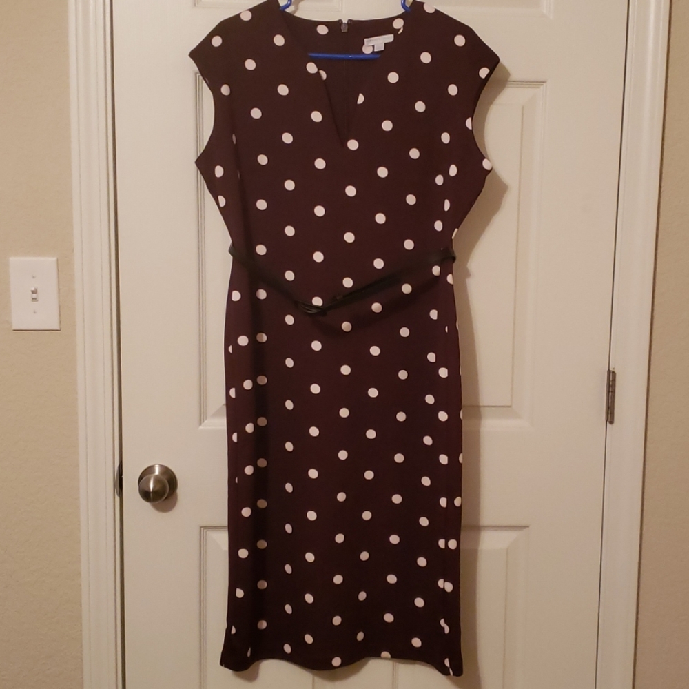 Polka dot dress, only worn once!